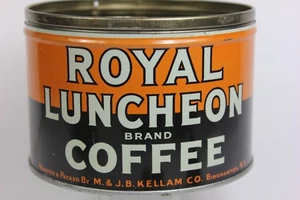 Vintage 40er Jahre ROYAL LUNCHEON Kaffeedose von M. & J. B. Kellam Co. Binghamton NY - Bild 1 von 5