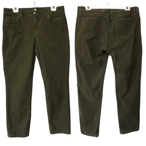 Brooks Brothers Red Fleece 1818 Corduroy 5 Pocket Pants Sz 12 Mid Rise Green EUC - Picture 1 of 10