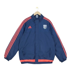Adidas West Brom Track Jacket Mens Size XL Blue Full Zip Football - Picture 1 of 15