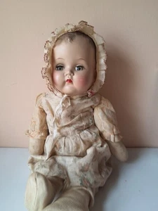 Muñeca de colección de los años 40 Ideal Bye-Lo-Baby con vestido PB-100 hecha en EE. UU. - Imagen 1 de 7