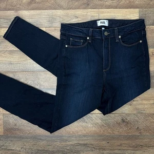 Paige Hoxton Ultra Skinny Jeans Women’s Size 31 Black Denim Stretch High Rise - Picture 1 of 19
