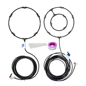 Outdoor Misting Fan Kit for Patio backyard 26.25ft Portable Cooling System - Picture 1 of 14