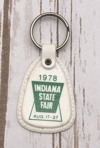 Vintage 1978 Indiana State Fair Keychain - Picture 1 of 3