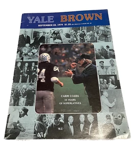 Yale vs. Brown (22.09.1979), NCAA Football Game Program, Carm Cozza, Vintage Mag - Bild 1 von 5