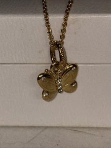 Pandora Shine Butterfly Dangle Charm Yellow Gold Plated CZ Stones #367962CZ - Picture 1 of 3
