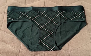 Panty Hiphugger Victoria's Secret ROSA Logo Verde Cuadros ~ GRANDE ~ ¡NUEVO CON ETIQUETAS! - Imagen 1 de 4