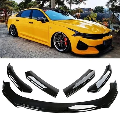 Gloss Black Front Bumper Cover Lip Splitter Spoiler For KIA K5 K4 K3 Body Kit Foto 1 de 4