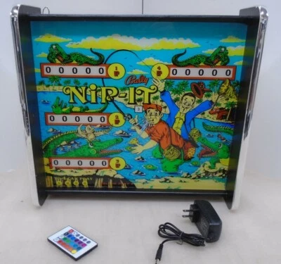 Bally Nip It Cabezal Pinball Pantalla LED Caja de Luz Foto 1 de 4