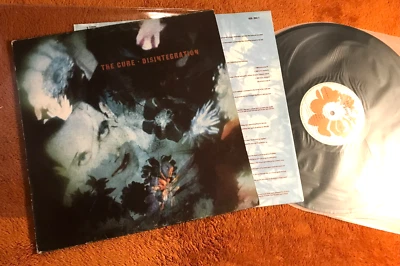The Cure Disintegration LP Orig '89 fixh14 robert smith 1st w/lyric spain import - Image 1 of 4