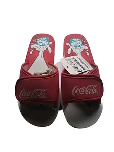 Vintage 1994 Coca-Cola Flip Flops Sandals Red Beach New - Picture 1 of 3