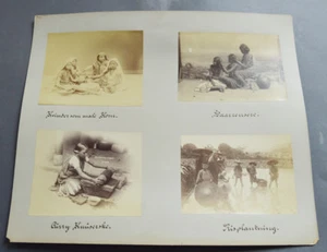 ANTIKES FOTOALBUMIN ASIEN INDIEN HUNDU SINGENDE MENSCHEN KLEID CEYLON  - Bild 1 von 1
