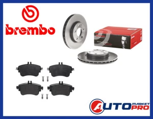 KIT DISCHI E PASTIGLIE ANTERIORI BREMBO MERCEDES CLASSE A W176 A160/A180 DAL 201 - Foto 1 di 1