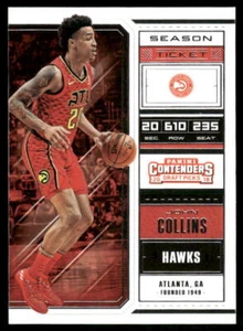2018 Panini Contenders Draft Picks #25b John Collins Bold V on back - Imagen 1 de 2