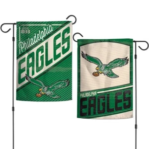 Philadelphia Eagles RETRO Wincraft NFL 12x18 Double Sided Garden Flag - Picture 1 of 1