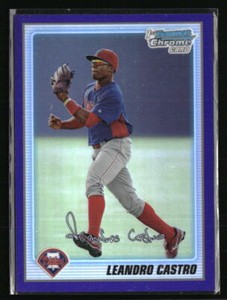Leandro Castro 2010 Bowman Chrome Purple #BCP53 /999 Baseball Card