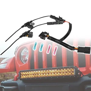 97109-0925 Daytime Running Light DRL Adapter Wiring Harness for Jeep Wrangler JL - Picture 1 of 7