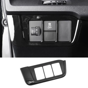 For Honda CRV CR-V 2023-2024 Glossy Black Headlight Switch Adjust Control Frame - Picture 1 of 11