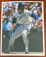 Vintage Dennis Leonard 1979 Kansas City Royals Team Issue Postcard - Photo