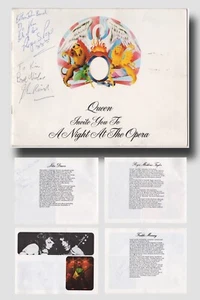 Queen (1970) - Fully signed program from Queens 1975 “A Night at the Opera" Tour - Picture 1 of 1