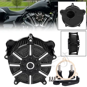 Filtro de admisión de filtro de aire negro apto para Harley M8 Street Road Glide FLTRX FLTRXS - Imagen 1 de 19