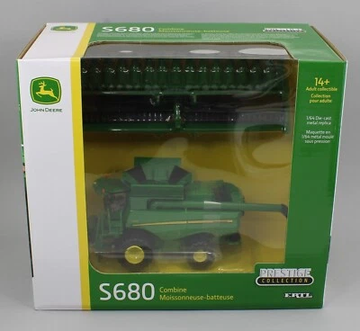 2025 ERTL 1:64 John Deere S680 TRACKED COMBINE w/HEADS *PRESTIGE COLLECTION* NIB - Image 1 of 2