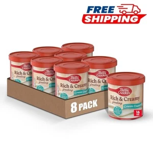 Betty Crocker Rich & Creamy Cream Cheese Frosting 16oz (8er Pack) Glutenfrei - Bild 1 von 8