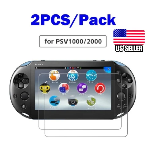 Paquete de 2 protectores de pantalla de vidrio templado premium para Sony PS Vita 1000/2000 Foto 1 de 1
