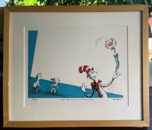 Dr. Seuss Limited Edition “A Game That I Call Up-Up-Up With A Fish" Lithograph - Picture 1 of 9
