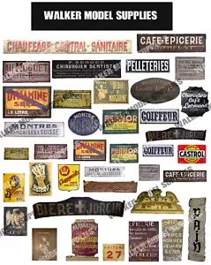 1:3 5 Scala Die-Cut WW2 Francese Costruzione Annuncio Poster/Insegne. Set 3 - Bild 1 von 1