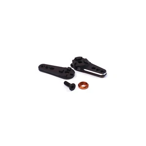 Racers Edge Black Aluminum Clamping Double Servo Arm (Horn) 23T Sanwa RCE10210S - Picture 1 of 1