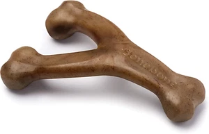 Juguete duradero para masticar perros Wishbone para masticadores agresivos, Baco real - Imagen 1 de 12