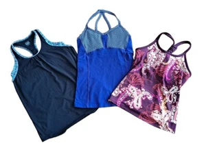 Athleta Girl Tennis Running Athletic Bra Tank Shirt Girl's Size L/XL (Lot of 3) - Picture 1 of 11