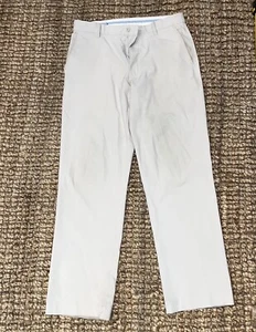 FOOTJOY Golf Pants Mens 34x32 Beige Khaki Performance Athletic Preppy Romantic - Picture 1 of 13