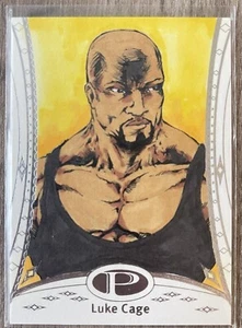 2014 UPPER DECK MARVEL PREMIER BOBBY BREED 1/1 SKETCH CARD - LUKE CAGE - Picture 1 of 2