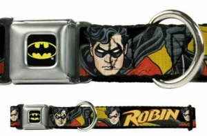 Dog Collar Seat Belt Licensed DC Comics Robin WBM065 - Picture 1 of 2