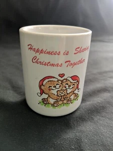 VTG RUSS Candle Holder w/ Candle~Bless You At Christmas~ Cute Mouse Praying - Picture 1 of 5