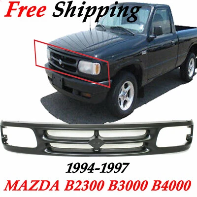For 1994 1995 1996 1997 MAZDA B2300 B3000 B4000 Front Black Gril Grille Assembly - Image 1 of 4