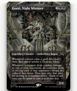 Magic The Gathering Gonti, Night Minister (Borderless) #357 - Aetherdrift - Imagen 1 de 2