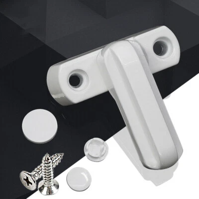 4/8PCS T Type Window Safety Locks UPVC Door Sash Jammer Security Restrictor Lock - Image 1 of 4