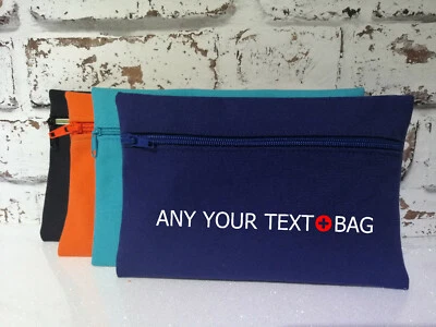 MEKT PRINTING MEDICINE BAG ASTHMA INHALER ALLERGY BAG EPIPEN FIRST AID KIT ANY YOUR TEXT BAG