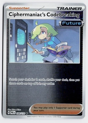 Ciphermaniac's Codebreaking 104/131 SV: Prismatic Evolutions Reverse Holo - Image 1 of 2