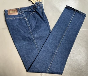 VTG Lawman Women’s Western High Rise Cotton Blue Denim Jeans Size 11 NWT’S - Picture 1 of 24