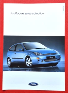 2000 FORD FOCUS ZETEC COLLECTION  Sales Brochure - Special Edition 1.8 Model - Afbeelding 1 van 3