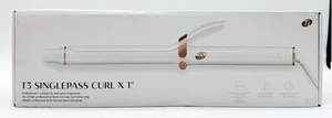 T3 SinglePass Curl X Extra-Long Barrel 1" Ceramic Curling Iron W/9 Heat Settings - Foto 1 di 3