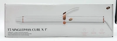 T3 SinglePass Curl X Extra-Long Barrel 1" Ceramic Curling Iron W/9 Heat Settings - Image 1 of 3