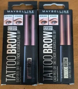 2 Maybelline Tattoo Sopracciglia Easy Peel Off Sopracciglia 3 Giorni Gel Tinta 4,9ml 2 Tonalità - Foto 1 di 4