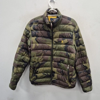 Ralph Lauren Polo Camuflaje Plumón Ligero Puffer Chaqueta Abrigo Talla Mediana Foto 1 de 4