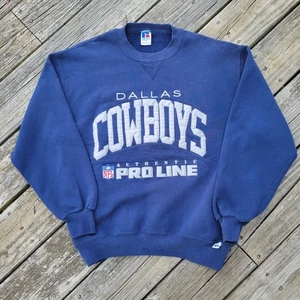 Vintage Dallas Cowboys Pro Line Russell Athletics Sweatshirt - Med Made In USA - Picture 1 of 9