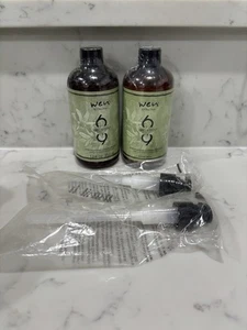 Wen Six Thirteen Lemon Rosemary Vanilla Bean 613 Cleansing 12oz 2 Bottles & Pump - Picture 1 of 4