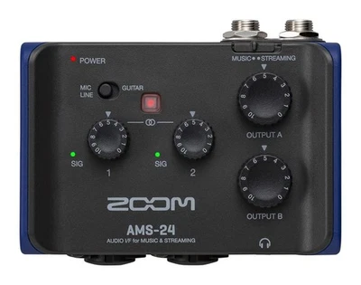 AMS-24 USB Audio Interface, 2 Inputs, 4 Outputs, Loopback, Direct Monitoring,... - Image 1 of 4